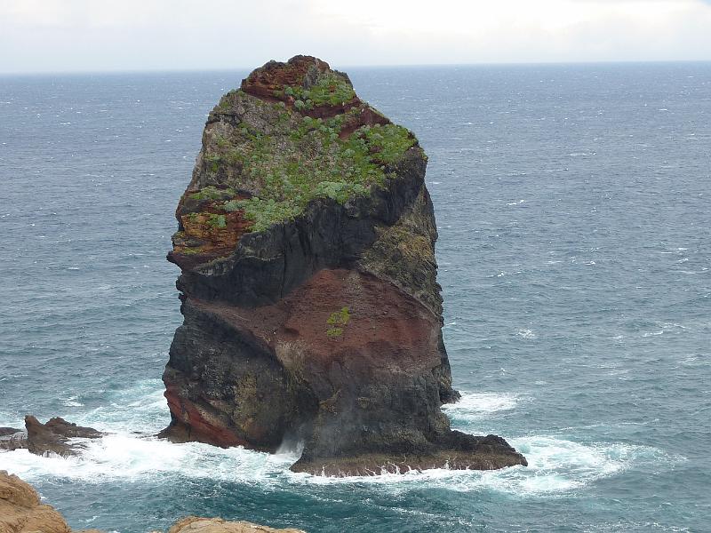 P1020939.JPG - Erste Wanderung an der Ostspitze von Madeira. Der Felsen lebt?